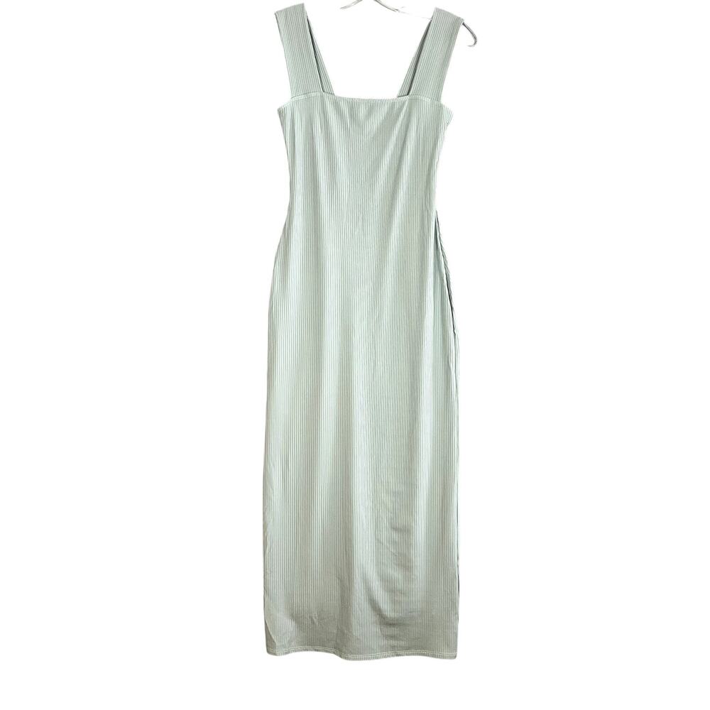 Reformation Kia Maxi Dress Womens S Light Green‎ Bodycon Ribbed Wedding Guest